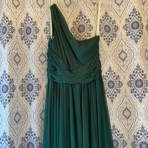 David’s Bridal A-Line One-Shoulder Dress, size 6